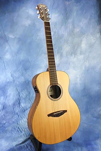 Veelah V3-OM-E Solid Spruce and Ovankol Orchestra Body Acoustic Guitar with Fishman Pickup System