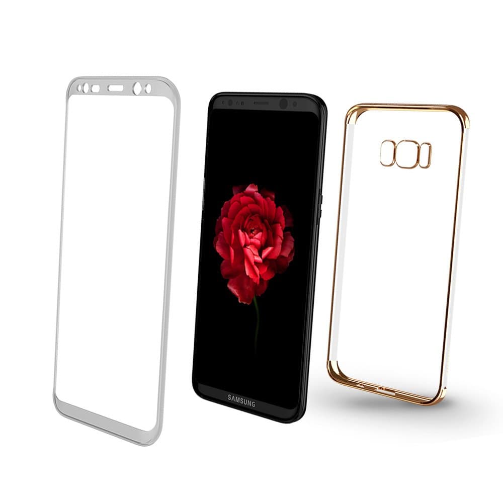 Samsung Galaxy S8 Plus Case,XUNDD Clear Soft Silicon and TPU Back Cover Dual Layer Corner Cushion Protection[Shockproof] for Samsung Galaxy S8 Plus-Gold