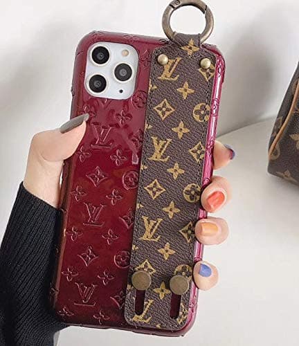 ButterMelon Leather Phone Case with Hand Strap for iPhone 11 Pro Max,Luxury Elegant Design Cover Case (6.5")