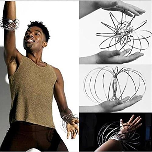 YUJUAN Flow Arm Kinetic Ring Spring Toy 3D Sculpture Ring Toroflux Slinky Flowtoys