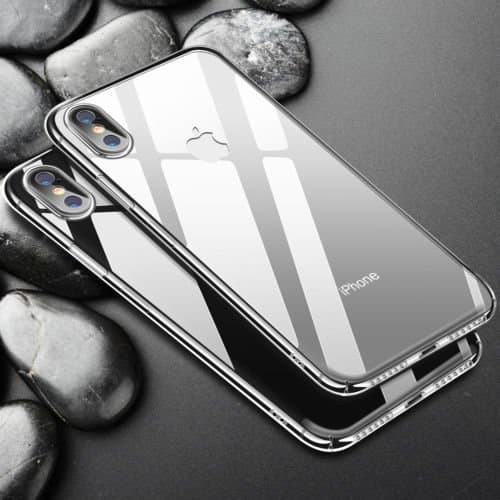 LOLBOY iPhone X Case, Soft Silicone Cover for Apple 5.8 inches iPhone X[Support Wireless Charging ] Slim Crystal Clear Protector Waterproof and Shockproof Soft Cover for iPhone 10(2017 Release)