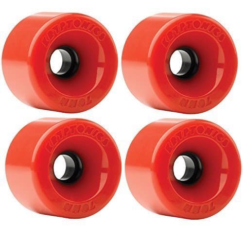 Kryptonics Star Trac 70mm 78a Red Skateboard Wheels (Set of 4) by Kryptonics