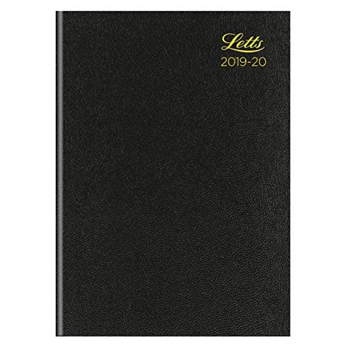 Letts Black A5 18 Month Academic Diary 2019-2020 Week-to-View