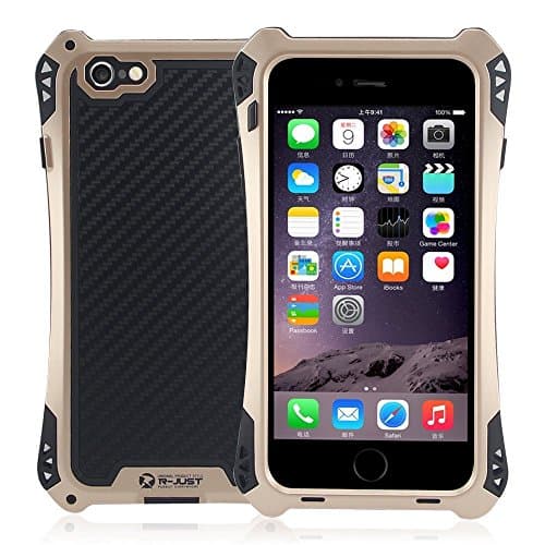 iPhone 5 case Waterproof Case,Leebay Military Heavy Duty Shockproof Water Dust/Dirt/Snow Proof Aluminum Metal Bumper Gorilla Glass Protection Case for iPhone 5s case (Black/gold)