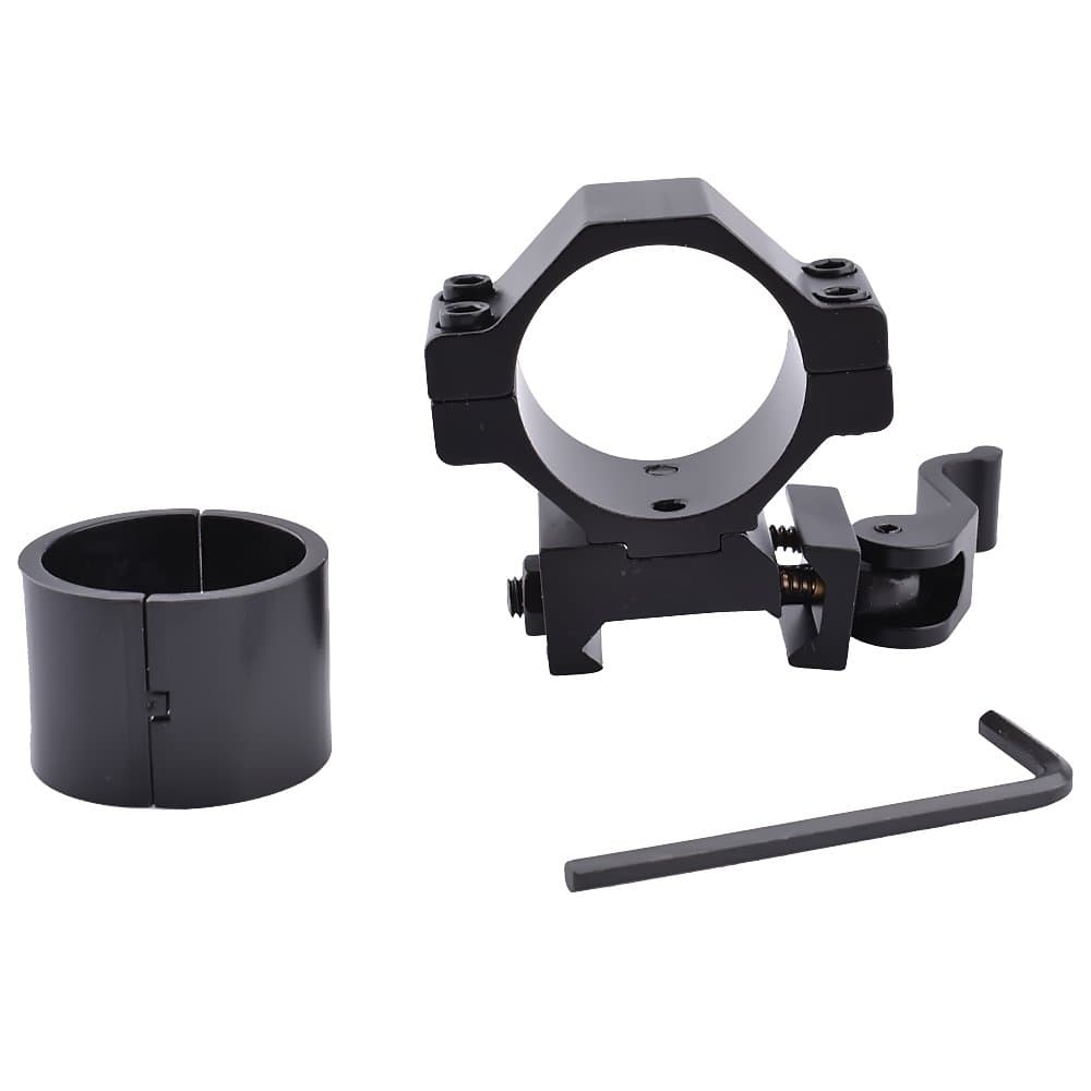 YOMNEE Quick Release Weaver Scope Low Profile 25-30mm Picatinny Flashlight Mount Scope Rings Mounts QD Cam Lock for 20mm Picatinny Weaver Rail