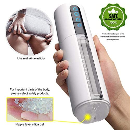 Rechargeable Hands Free Retractable Cups with Realistic Feeling 3D Life-Like for Men