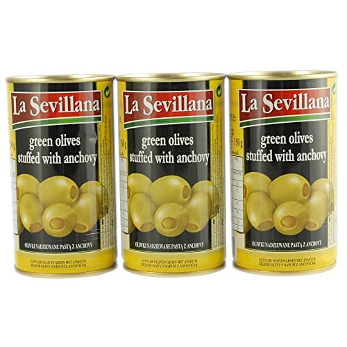 Anchovy Stuffed Olives 5-1/4 oz nt drained wt ea (3 PACK) (Box)