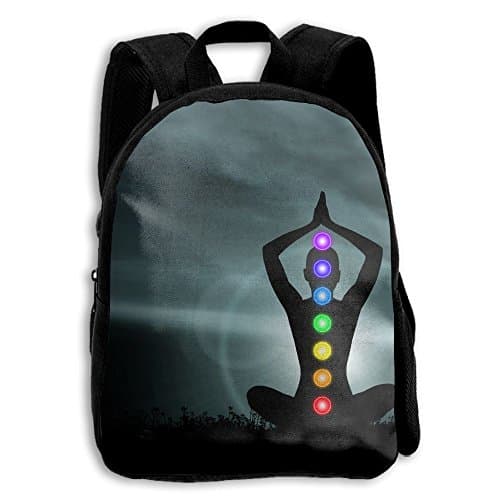 Think About The Lotus Position School Backpack Children Shoulder Daypack Kid