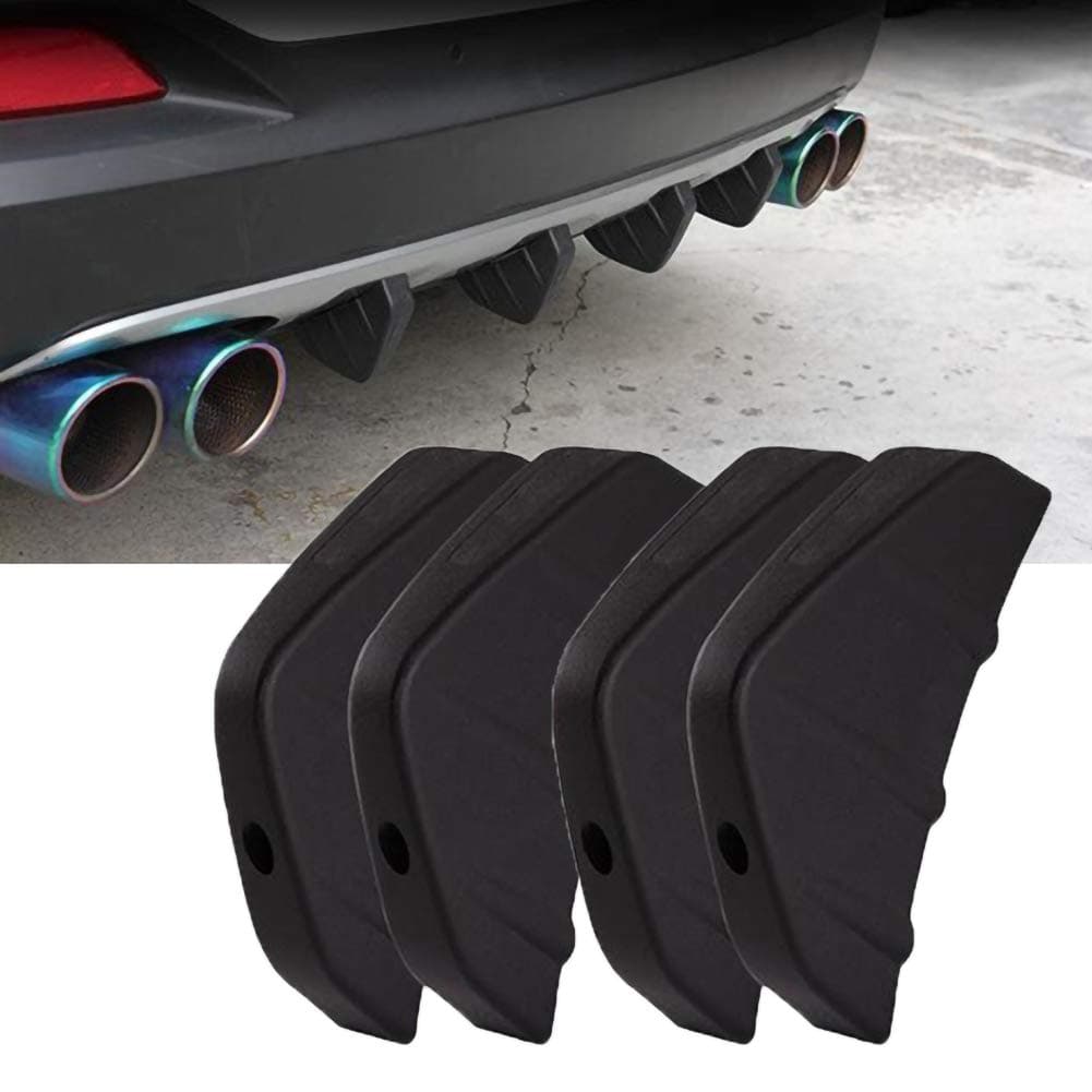 Mioloe Car Rear Bumper Lip Spoiler Diffuser Hark Fin Protect Cover Shark Fin Rear Bumper Diffuser Valance