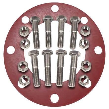 PROSELECT 8 in. Zinc 150# Red Rubber Full Face 1/8 Flange Package