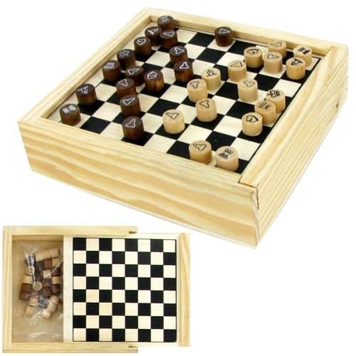 Travel mini Chess set in wood box