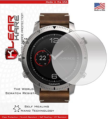 KlearKare Invisible Screen Shield Protector for Garmin Fenix Chronos | (HD) Clear | Self Healing Nano Technology…