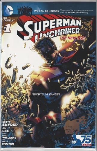 Superman Unchained #1 Comic Book WCBH We can Be Heroes Variant Limited to 485 total made
