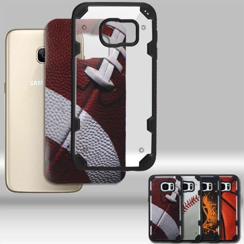Galaxy S7 Case, LUXCA [Shock Absorb] Hybrid Dual Layer [Heavy Duty] Defender Protective Case Cover for Samsung Galaxy S7 (Football)