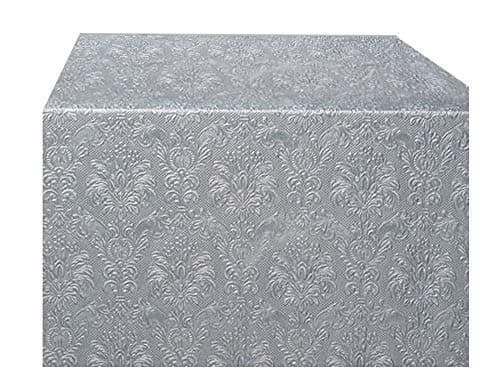 Silver Christmas Damask Paper Table RUNNER 33CM X 6M - CAN Cut to Size