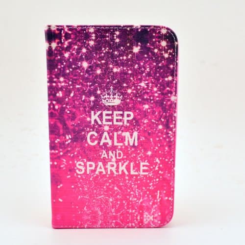Keep Calm and Sparkle Lightweight PU Leather Case Cover Stand for Samsung Galaxy Tab 3 7.0 P3200 Tablet With Auto Wake/sleep Function (Package includes: 1 X Screen Protector and Stylus Pen image"Fashion Digital")