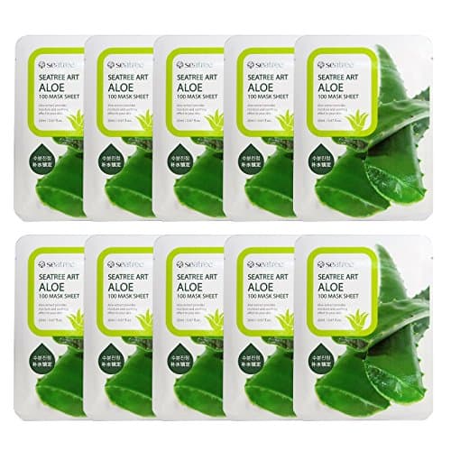 seatree Art Aloe 100 Mask 10 Sheets