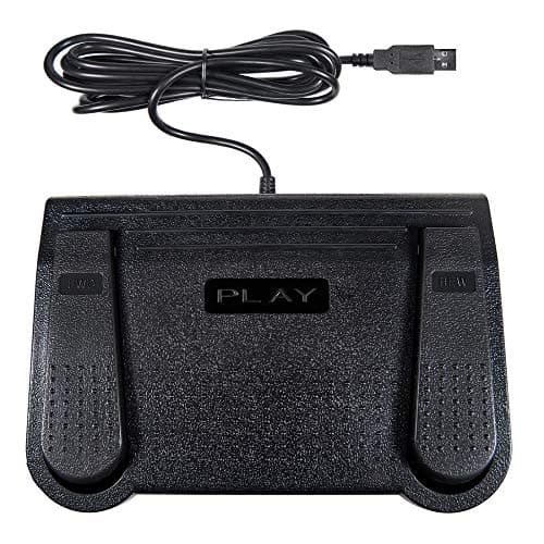 Express Scribe Transcription Foot Pedal - Compatible with Windows or Mac Paid Version