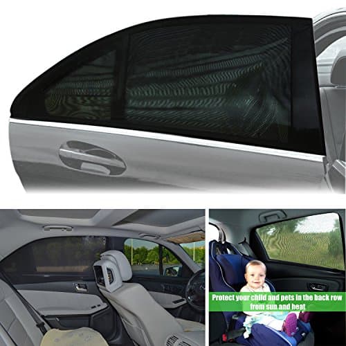 KaiMing Universal Car Side Window Baby Breathable Shade Mesh (2 Pcs);Protect your baby and the old man from sunburn, Fits Most Cars