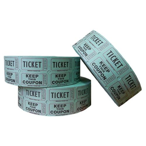 Double Roll Tickets - Green (2000)