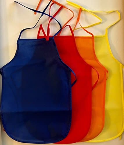 Lynmmax Max Assorted Children's Artists Aprons Kitchen Classroom (Pack of 12)