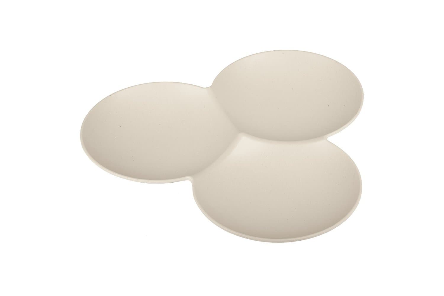 Living Eco Dining Bamboo Serving Plate, Cream