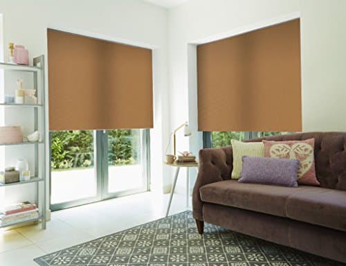 Roller Shade Blind For Window By PeakHut: Stylish Vertical Curtain In 3 Designs – Bamboo Zebra Roller Shade, Blackout Roller Shade And MatSun Roller Shade (27x72 Inch, Mastun-04)