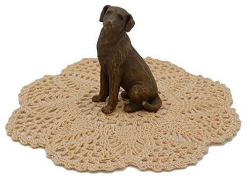 Willow Tree Pets Themed Figurine with Westbraid Doily (Love my Dog (Dark))
