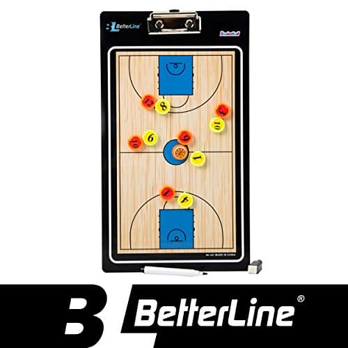 Premium Coaching Board by Better Line- Magnetic Double-Sided Dry-Erase Clipboard (Choose Basketball, Soccer, Volleyball or Handball) -Includes Magnets & Marker