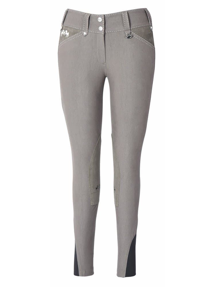 Ladies Blakely Knee Patch Breeches w/Contrast Saddle Stitch