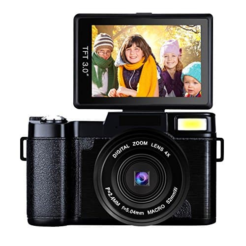 Video Camera Camcorder Full HD 1080p 24MP Digital Camera Retractable Flash Light Vlogging Camera With UV Lens