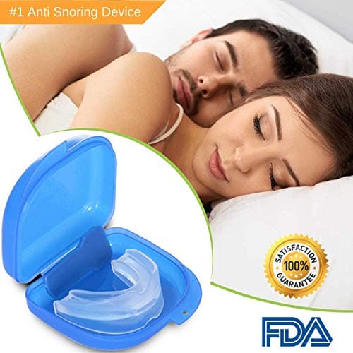 Anti Snoring Device - Snoring Solution, Stop Snoring Mouthpiece - Sleep Aid Night Mouth Guard Snore Stopper - Dental Guard for Teeth Grinding, Bruxism and Comfortable Natural Sleep