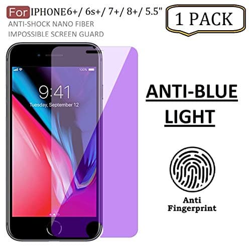 FIRST MART Anti-Blue Ray Hammer Proof Flexiable Screen Protector. [ Not a Tempered Glass] Blue Light Resistant Screen Guard for Apple iPhone 7 Plus (Pack of 1)