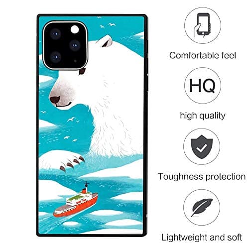 iPhone 11 Pro Max (2019) [6.5 Inch] Polar Bear Square Corner Phone Case