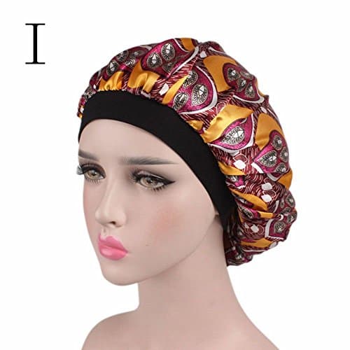 Womens Flower Leopard Leaves Chemo Sleeping Cap Beanie Hat Head Wrap Gift