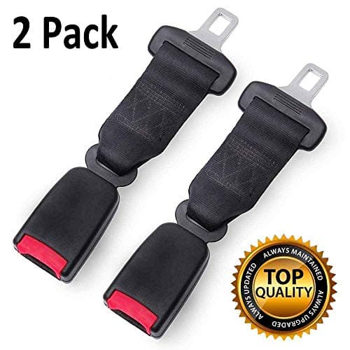 2 Pack Adjustable Seat Belt Extender,Retractable Seat Belt Extension,Safety Certified Seatbelt Extension for Obese,Pregnant Women & Child Car Seats (2 pack)