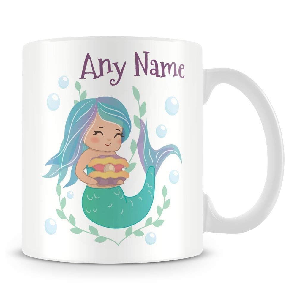 Mermaid Mug - Personalised Cup Gift - Add Name and Text