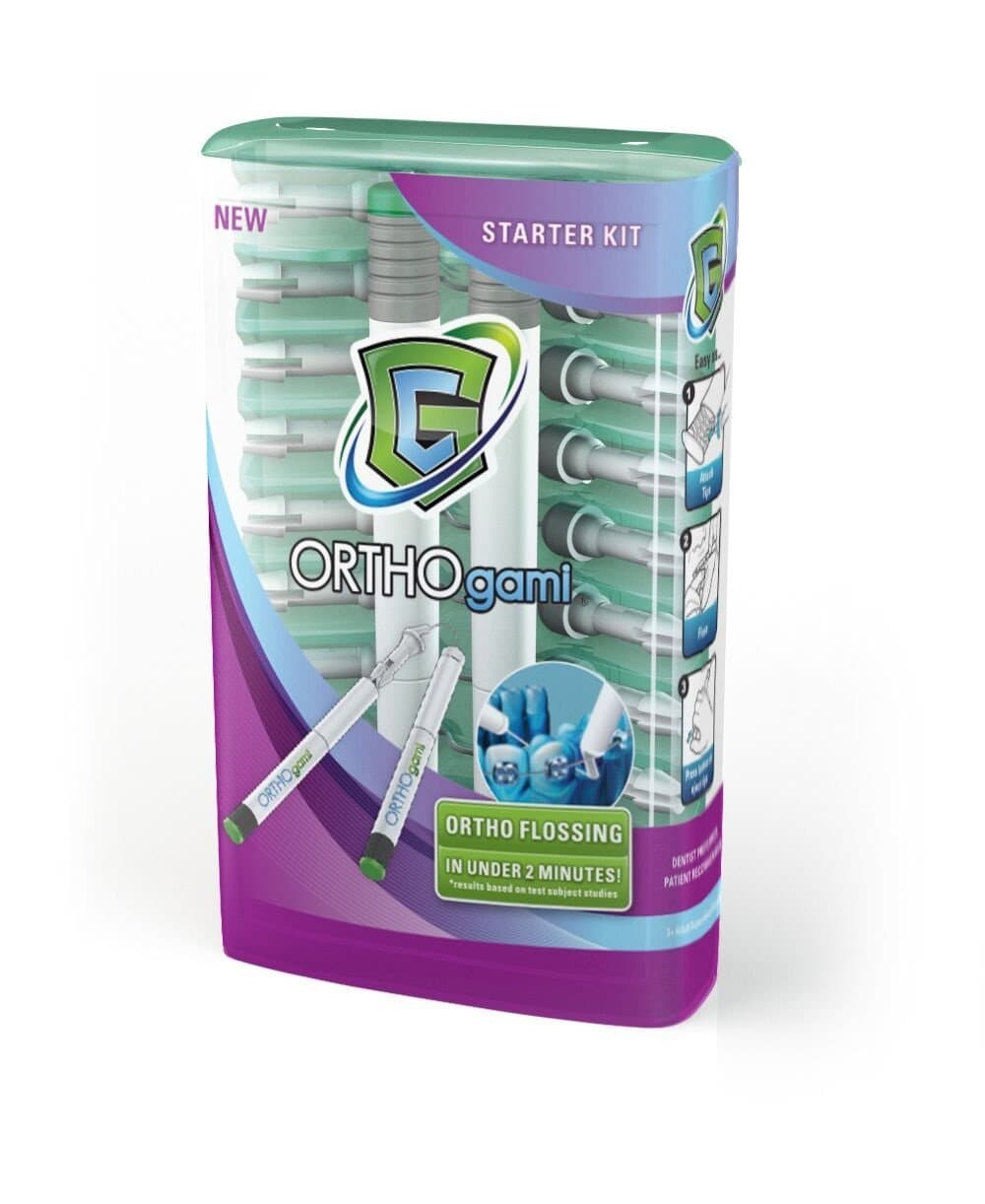 Gumchucks ORTHOgami Floss Starter Kit, For Braces