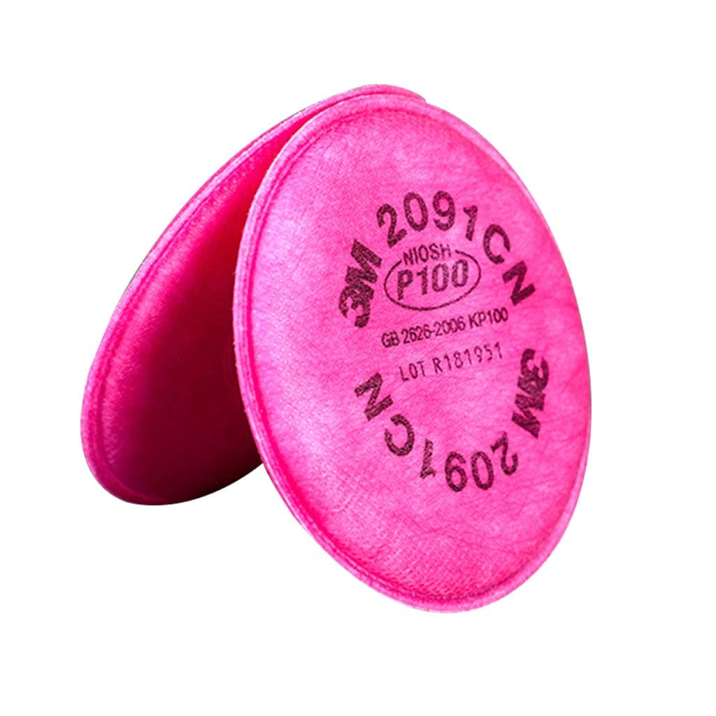 Particulate Filter, 3M 2091CN Filter Cotton, Used with 6000 and 7000 Series, Protection Against Dust and Particles, Filter Cotton Sheet 1 Pair(2 Filter Cottons) (2pcs/a pack)