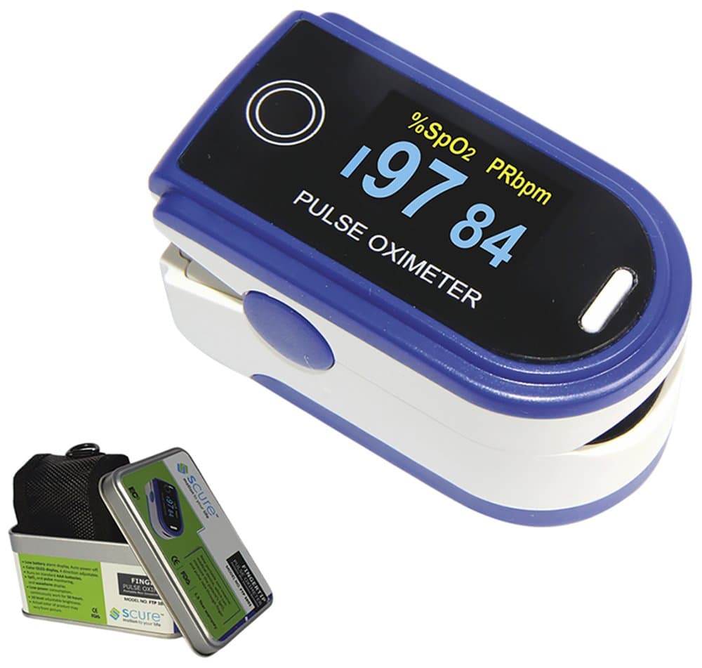 SCURE Finger Tip Pulse Oximeter (Black)