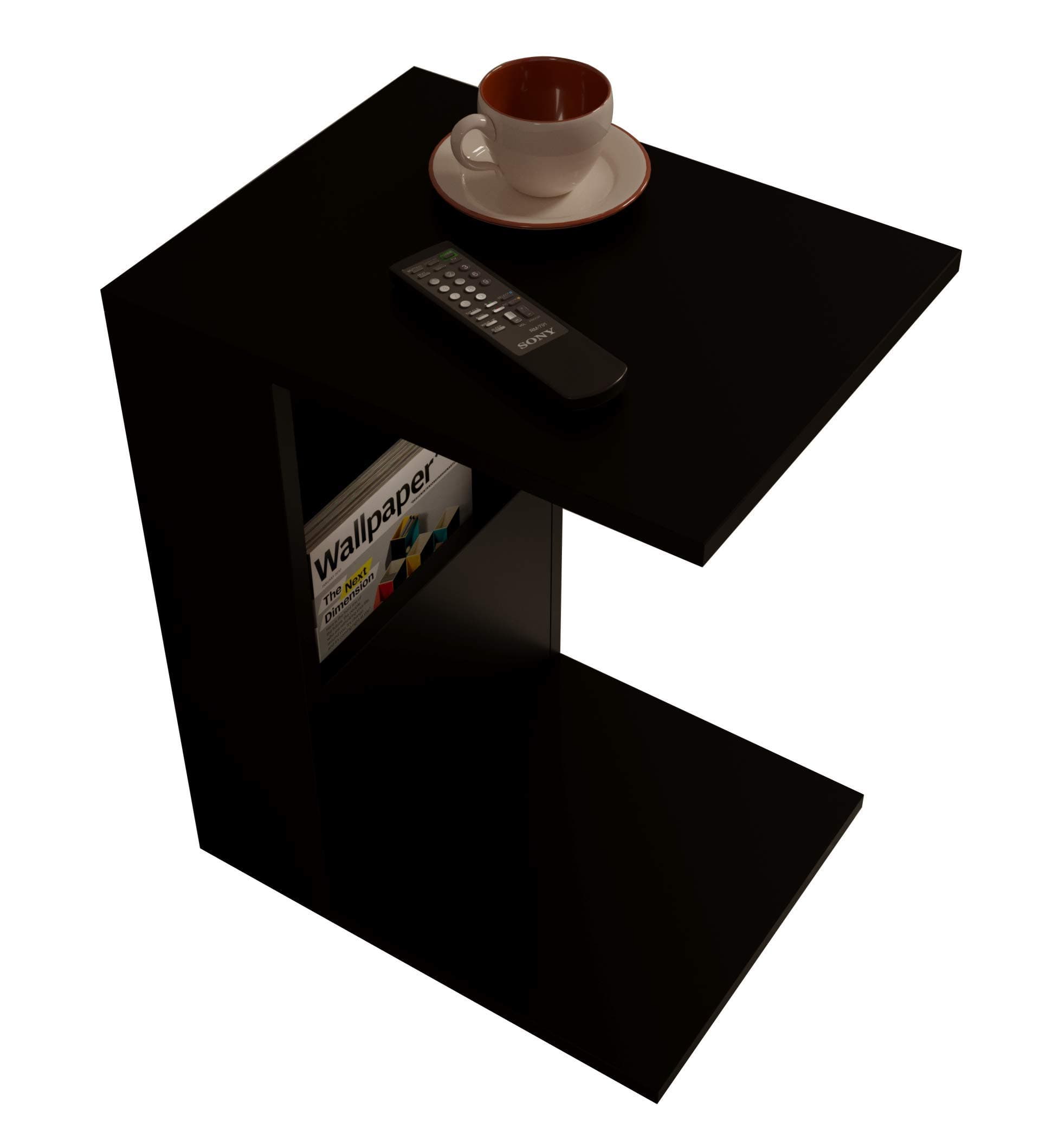 Bono Modern Side Coffee Table with a Fashionable Design Modern - Black