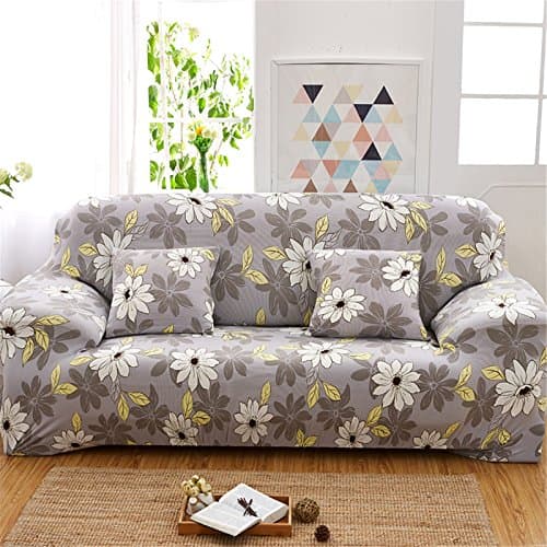 PASSIONS 3 Seater Sofa Slipcover Elastic Fabric Sofa Protector Washable Easy Fit Couch Cover