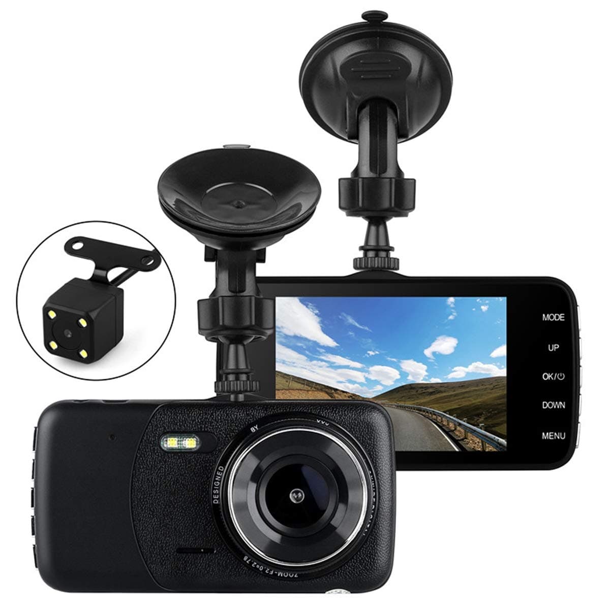 UGI Dash Cam, Full HD 1080P Car DVR Dashboard Camera Recorder 170°Wide Angle, WDR Superior Night Model, G-Sensor, Loop Recording and Motion Detection