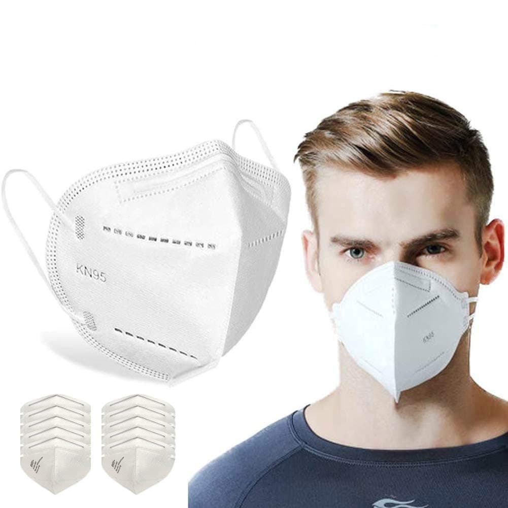 Protective Face Masks, Unisex White Dust Mask 10 pcs