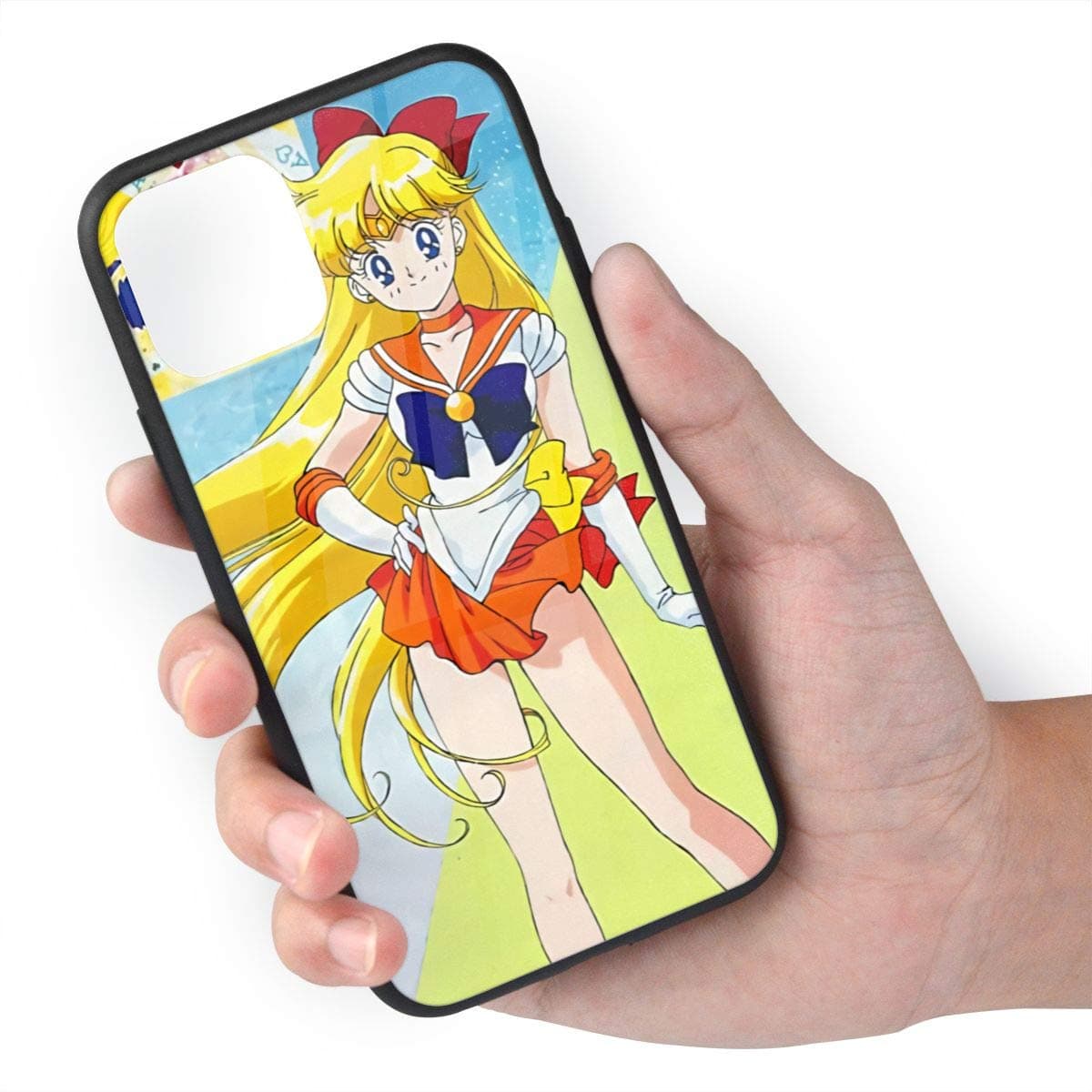 Padida Sailor Moon Usagi Tsukino iPhone 11 Pro Max Case,Tempered Glass iPhone 11 Pro Max Cases Firebird for Women Girls Boys, Pattern Design Shockproof Anti Scratch Case for Apple iPhone 11 Pro Max