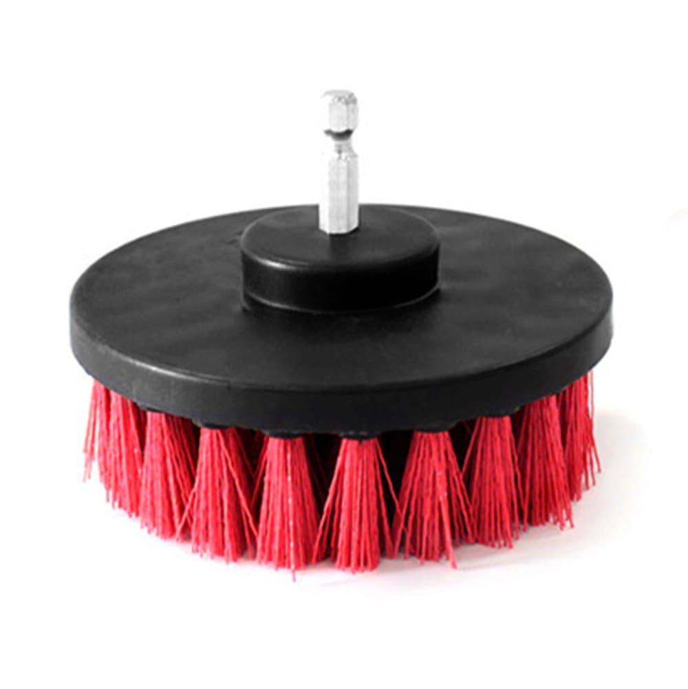3Pcs Grout Power Scrubber Cleaning Brush Cleaner Combo Tool Kit Red