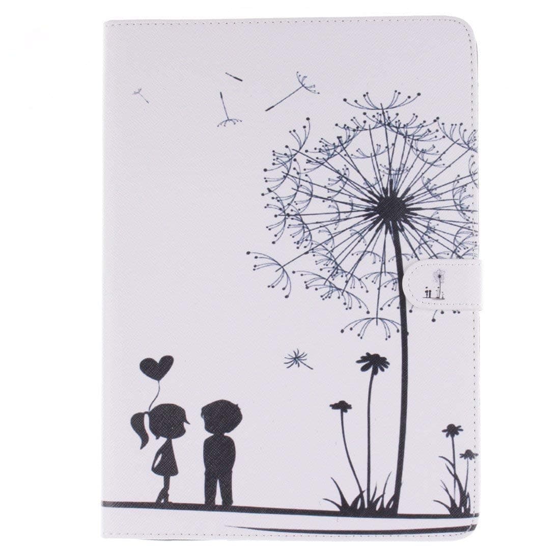 Maoerdo Galaxy Tab S2 9.7 Case,Folio PU Leather Case Wallet Cover Auto Sleep/Wake [Card Slots] Samsung Galaxy Tab S2 9.7 Inch SM-T810 / T815,(White Dandelions Love)