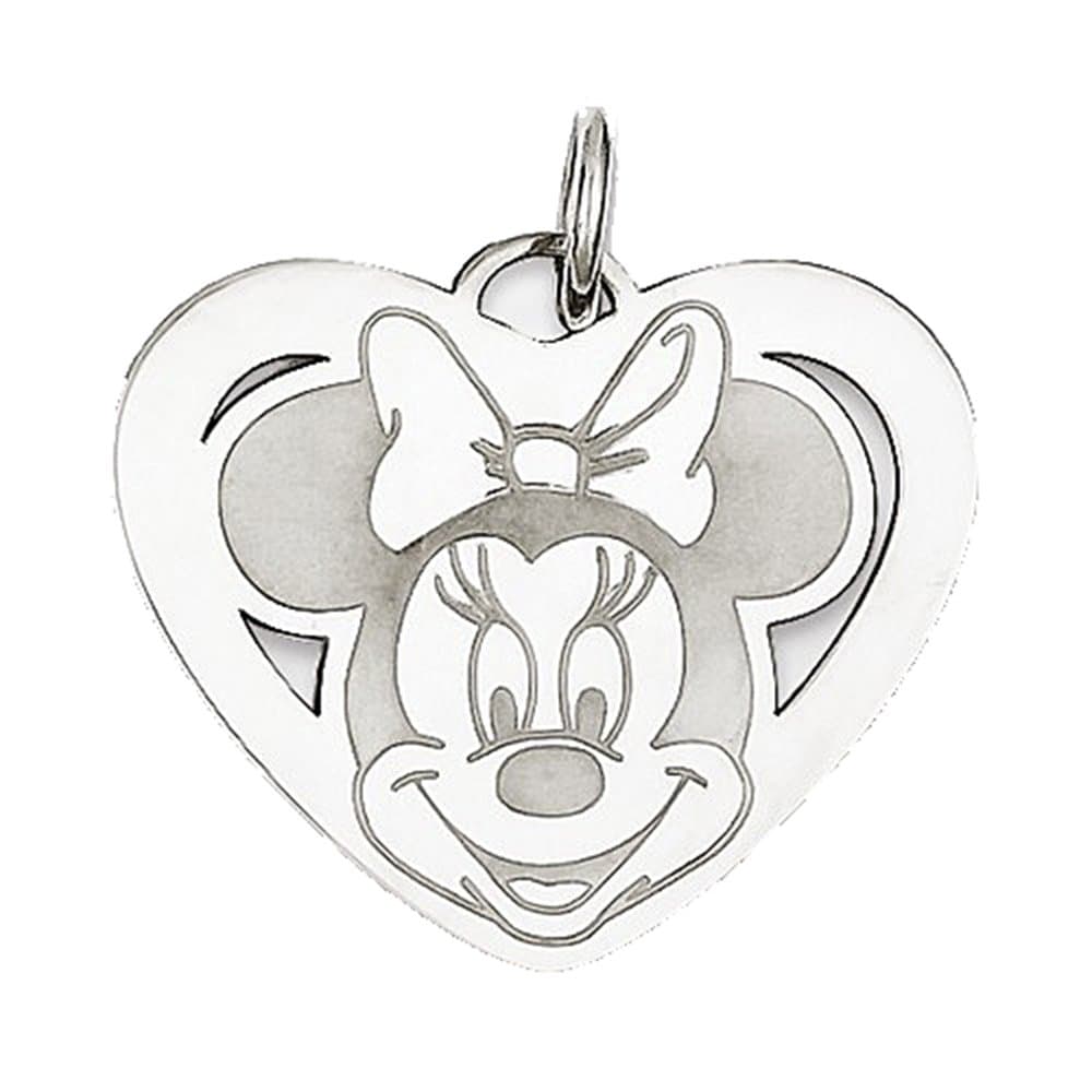 Sterling Silver Disney Minnie Mouse Heart Charm
