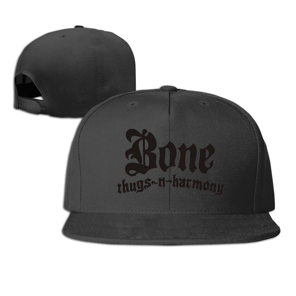 XCarmen Okpk Rare Bone Thugs-N-Harmony Clip Plain Adjustable Snapback Hat Baseball Cap Unisex Ash Black