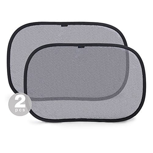 Car Window Shade,2 Pack Gledto Sunshades for Side Window Static Electric Babycare Car Cling Sun Shade for Baby and Pets- No Suction Cups Needed (19"x12")